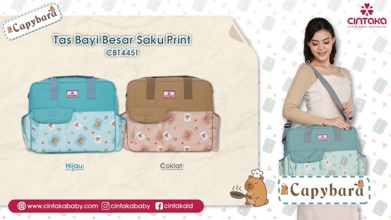 Tas Bayi Besar CBT4451 Capybara Series Cintaka