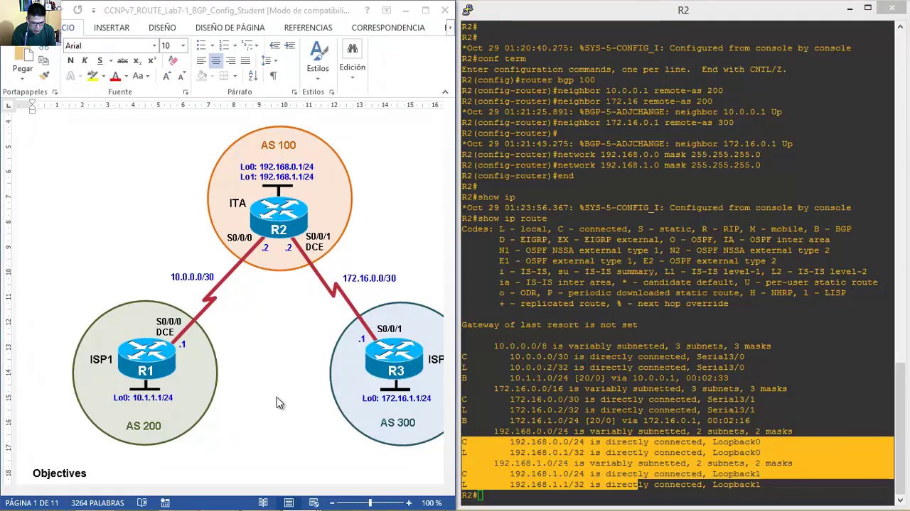 CCNPv7 ROUTE Lab7-1 Configuring BGP with Default Routing
