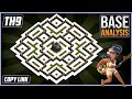 THE INSANE TH9 HYBRID TROPHY Defense Base 2025 COC TownHall 9 Hybrid Base Design Clash Of Clans