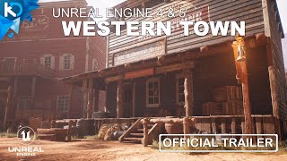 Western Desert Town - Unreal Engine 4 #GameDev #UE4
