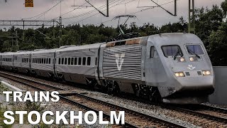 🇸🇪 Mainline Trains Speeding through Stockholm - Compilation (2023) (4K)