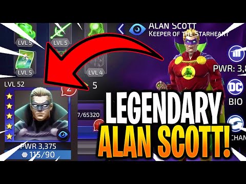 *NEW* ALAN SCOTT LEGENDARY RANK UP & GAMEPLAY! - DC Legends