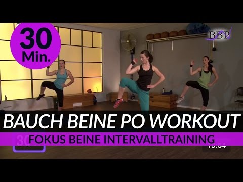 30 Min. Bauch Beine Po (BBP) Workout to tune your Legs and Glutes