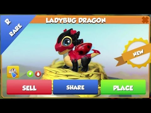Rare LADYBUG Dragon Hatching! - Dragon Mania Legends #428