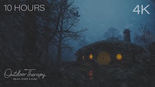 An Icy Hobbit Blizzard | Howling Wind & Blowing Snow Ambience to Calm Your Noisy Mind | 10 HOURS