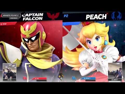 Millersville Smash Ultimate #6: 40 KEL (Captain Falcon) vs Elusive T (Peach)