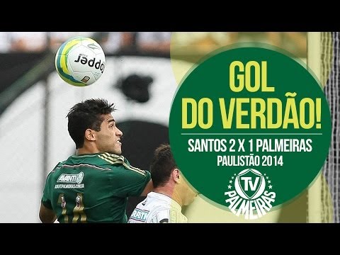 Confira o gol do Verdão - Santos 2 x 1 Palmeiras