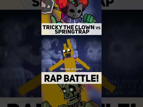 (Tricky vs Springtrap) MAKING RACKETS WITH WIMBLETON #rapbattle #fnaf #madnesscombat #fnafmovie #fnf