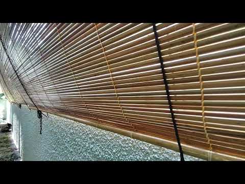 Outdoor bamboo blinds