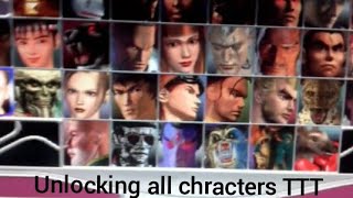 Unlocking of all chracters in tekken tag tournament PC game.