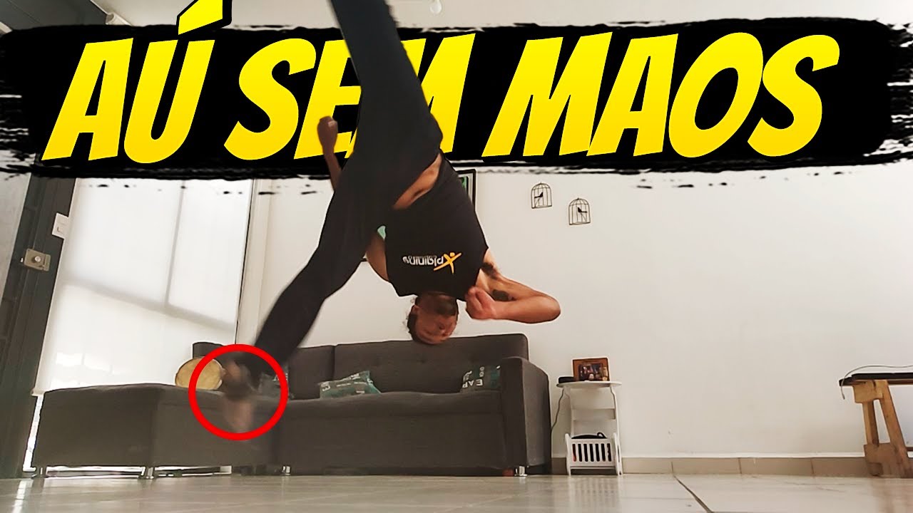 ACROBATICS for BEGINNERS in LESS than 5 MINUTES (AU SEM MAOS / AERIAL) CAPOEIRA TUTORIAL