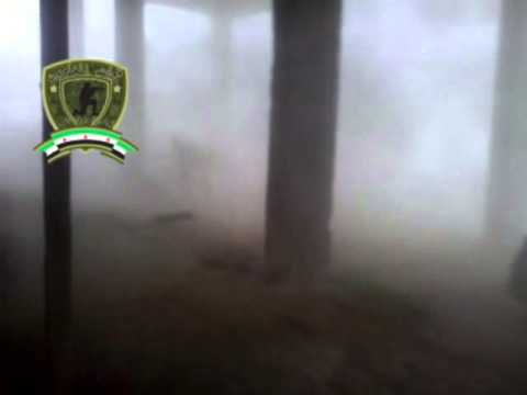 اقتحام مقرات للنظام في مقرات الشبيحة في طريق مطار دمشق في محافظة دمشق من قبل قوات المغاوير