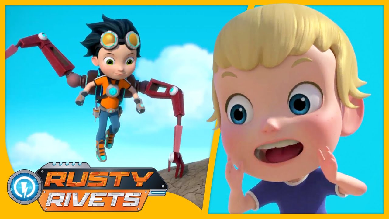Rusty’s Brave Cave Save  🐜 | Rusty Rivets Full Episodes + More Cartoons for Kids