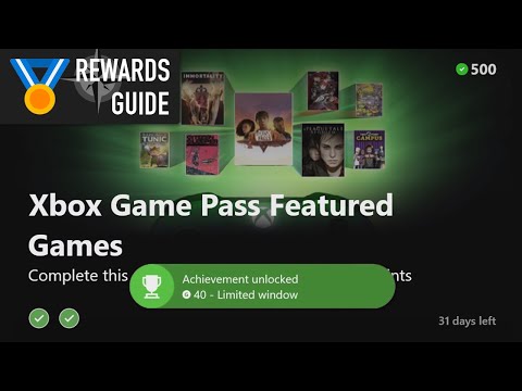 Xbox Game Pass Featured (Top 10) Games Punch Card Rewards Guide on Xbox - Unlock an Achievement