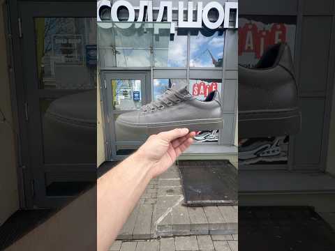 фото balenciaga arena leather sneakers low 'dark grey' 0