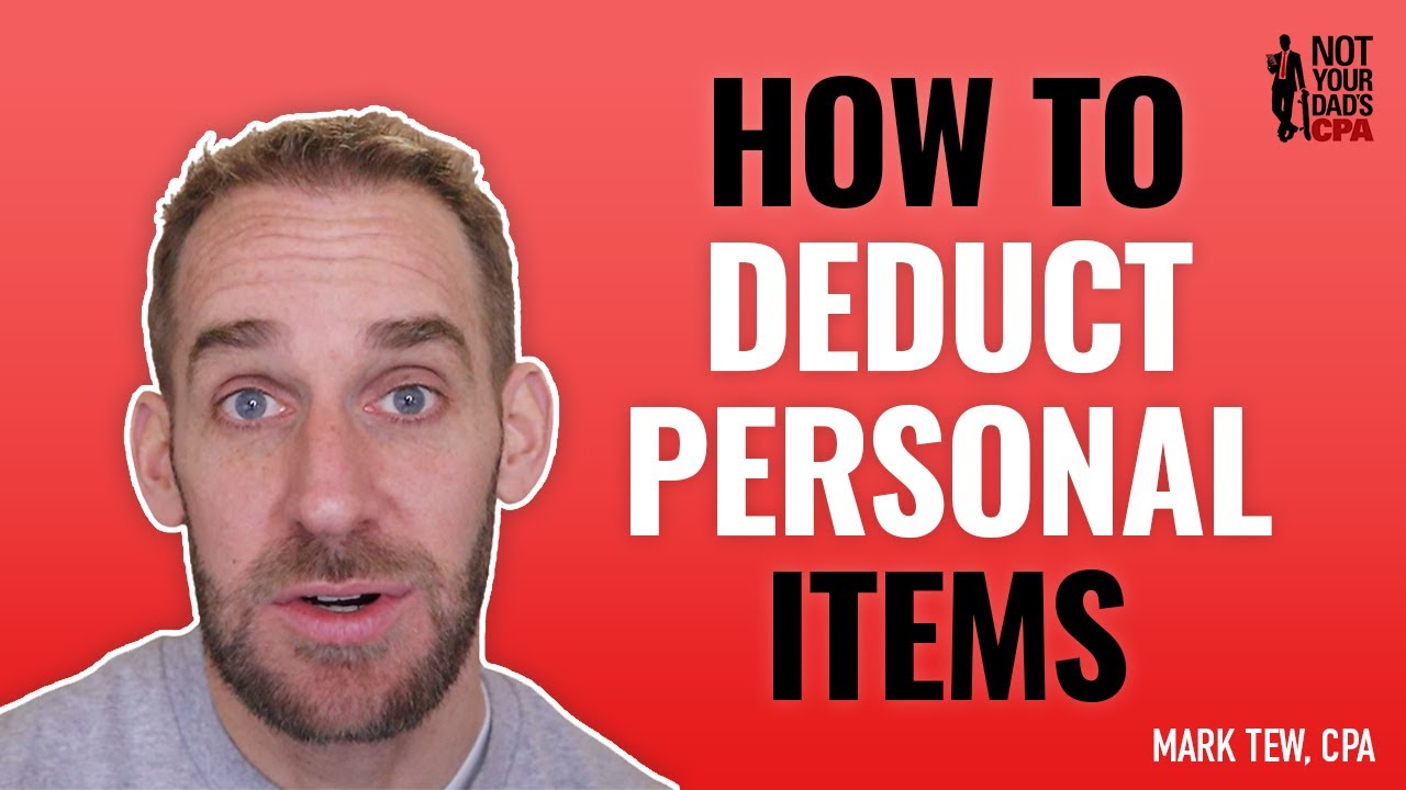 How to deduct PERSONAL ITEMS in your reselling business
