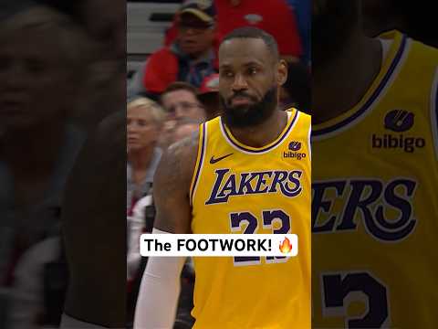 LeBron James with the SMOOTH footwork in the #SoFiPlayIn! #Shorts