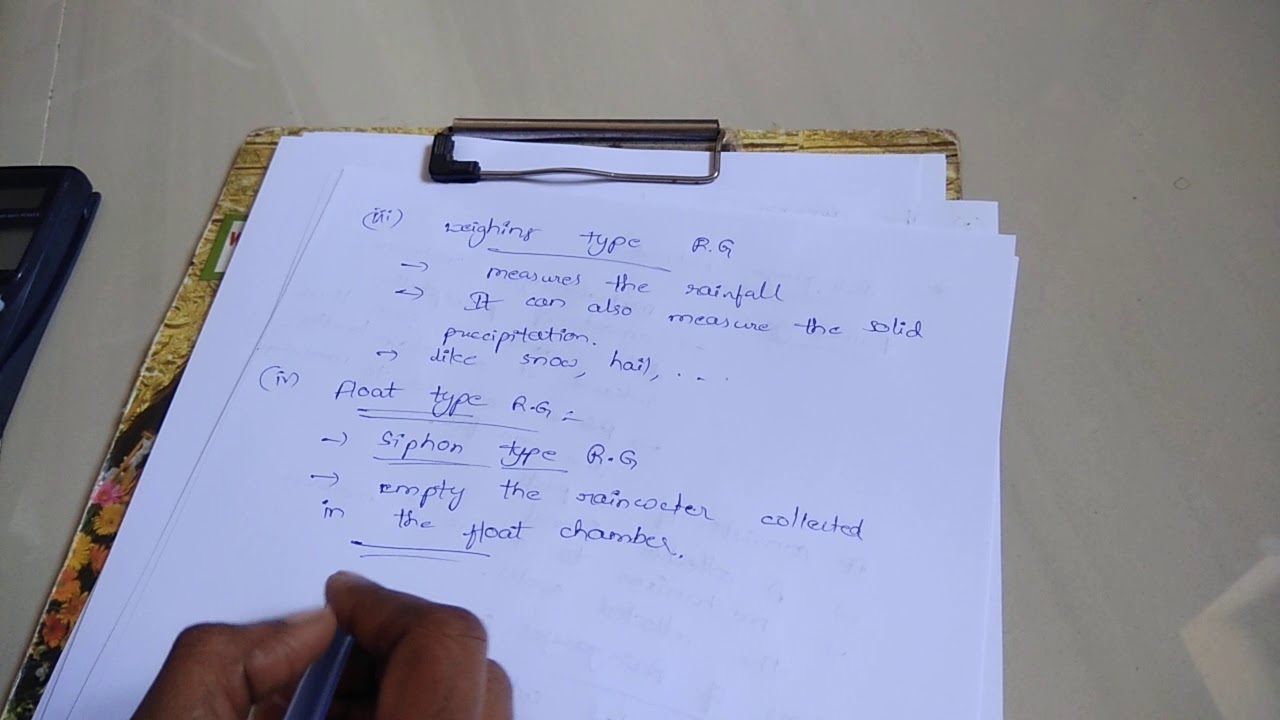 Water resources engg-1: Rain gauge Network