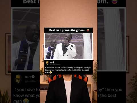 Best Man gives the groom the wrong ring as a joke