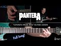 Cowboys From Hell Guitar Lesson Full Song Pantera