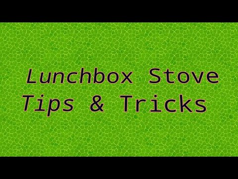Roadpro lunchbox stove tips & tricks