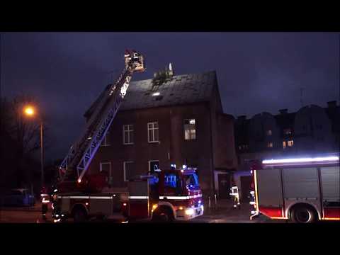 Pożar sadzy w kominie, w kamienicy przy ul. Kaszubskiej - 1.01.2020