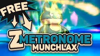 FREE MUNCHLAX WITH SNORLIUM-Z! METRONOME MUNCHLAX in Pokémon Sun and Moon! by aDrive