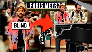 Blind pianist shocks passengers in Paris Metro 😱 Best version of Canon in D !