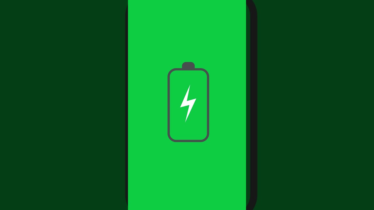 Battery low - Animated Element on greenscreen