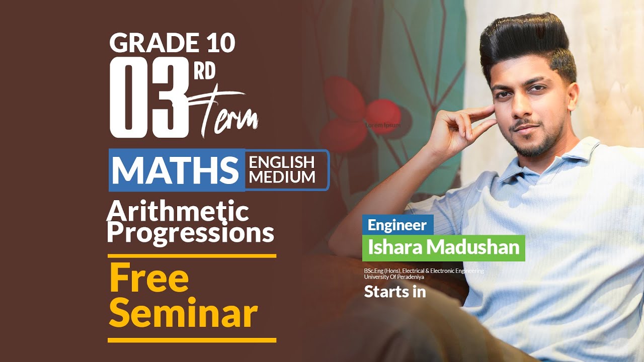 Grade 10 English Medium - 3rd Term Free Seminar