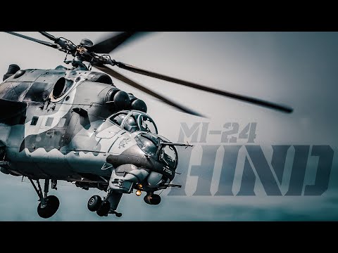 Mi-24 Hind Attack Helicopter in Action