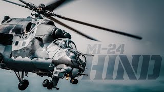 Mi-24 Hind Attack Helicopter in Action