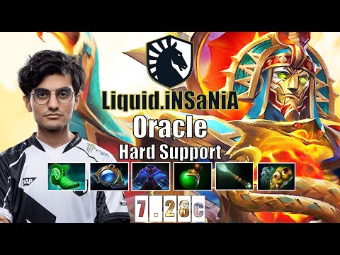 Oracle Hard Support | Liquid.iNSaNiA | BEST ORACLE SPAMMER | 7.28c Gameplay Highlights