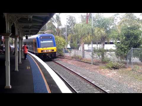 CityRail inaugural 'Bathurst Bullet' arriving at Springwood Railway Station