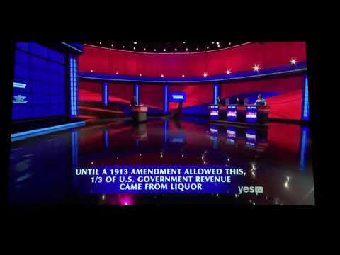 Final Jeopardy, “Constitutional Amendments” category 😳🤔 - Karen Farrell Day 7 (1/3/20)