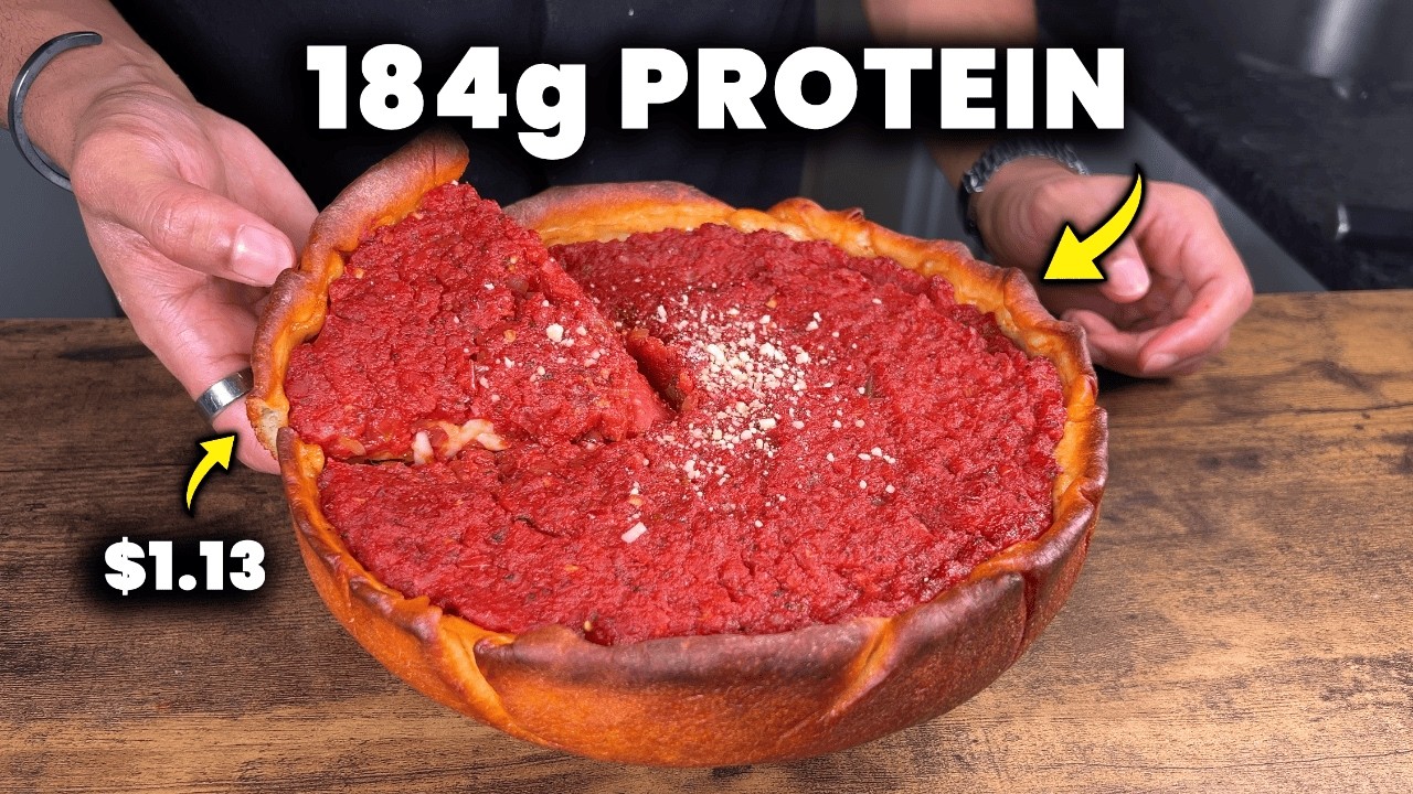 High-Protein Chicago Deep Dish Pizza