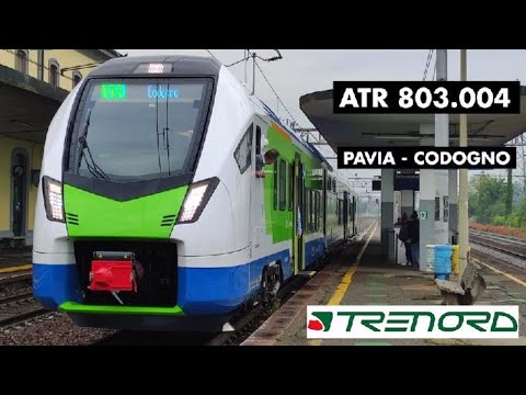 PRIMO ATR 803 "COLLEONI" SULLA PAVIA - CODOGNO! - Atr 803.004 in partenza da Casalpusterlengo!
