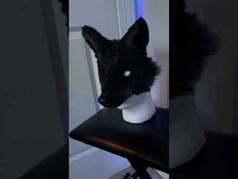 Black wolf mask for the giveaway! #wolfmask #wolftherian #wolf #blackwolf #therian #therianmask