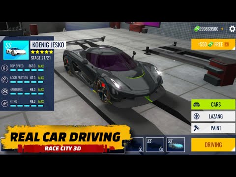 REAL CAR DRIVING : RACE CITY 3D - HACKER GAMEPLAY UNLIMITED MONEY