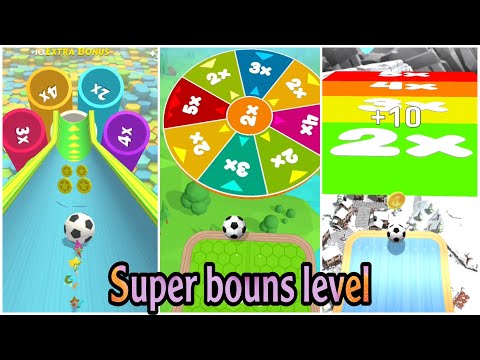Same level (super bouns level) and same ball (football) - best 3 ball games 2022 challenge