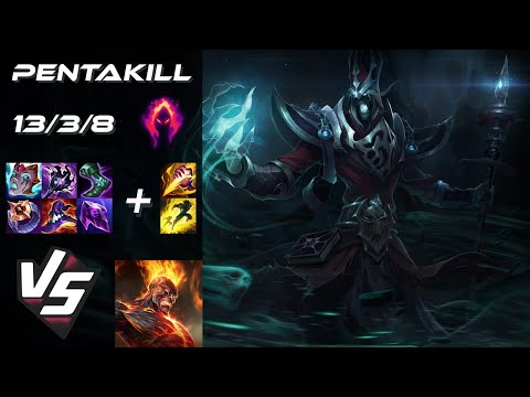 JUNGLE Karthus vs Brand [PENTAKILL] - NA Challenger Patch 14.16