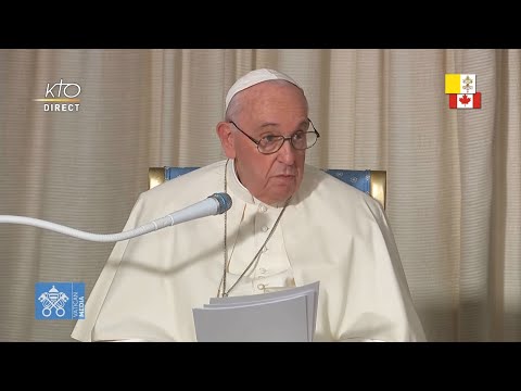 Rencontre du Pape avec les autorités civiles canadiennes et des représentants autochtones à Québec