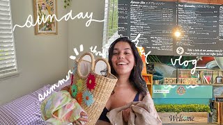 sunday vlog! summer thrift haul, matcha