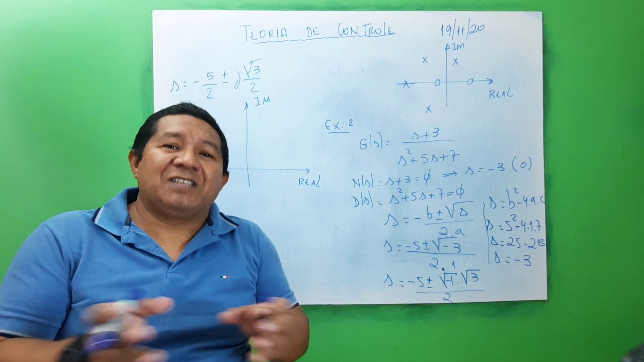 localização de polos e zeros de uma função de transferência