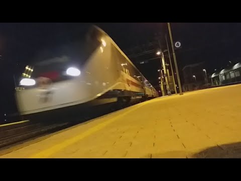 Treno Intercity sun,2 e414 dts,Ronco Scrivia,railways,trains hunter succursale Giovi,trainspotting