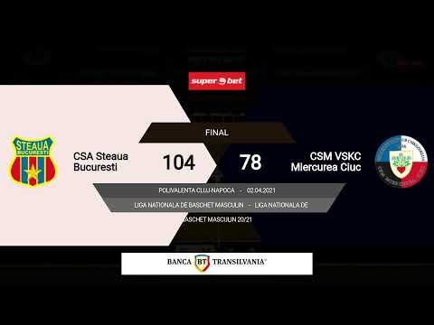 LNBM 2020-2021: Steaua Bucuresti - CSM VSKC Miercurea Ciuc
