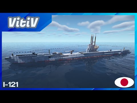 Insane underwater base with a Kiraisen-class sub in Minecraft