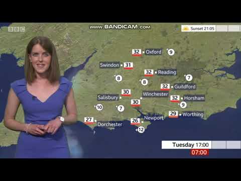 Alex Osbourne - South Today weather - (23rd July 2019) - HD [60 FPS]