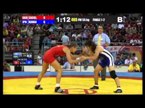 Finale 1-2 Female Wrestling 55 Kg (UKR) Larysa SKOBLYUK vs (JPN) Risako KAWAI