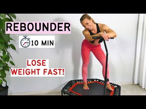 Rebounder workout 10 minutes/trampoline workout/mini trampoline/rebounding workouts/lose weight fast